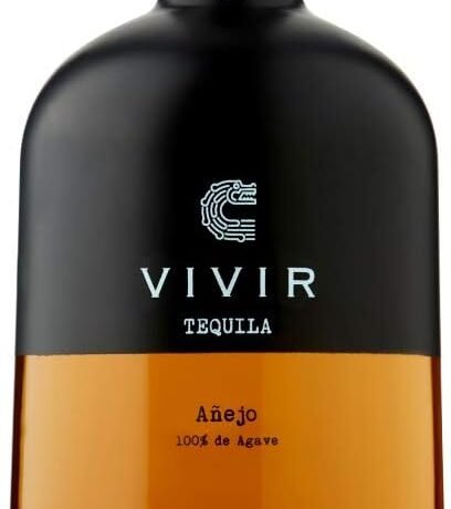 VIVIR Tequila Añejo - Award-winning Tequila Made With 100% Blue Weber Agave, Aged 18 Months In Bourbon Barrels, An Exotic Palate Of Smoky Oak, Burnt Bananas & Rich Chocolate, 70cl, 40% ABV